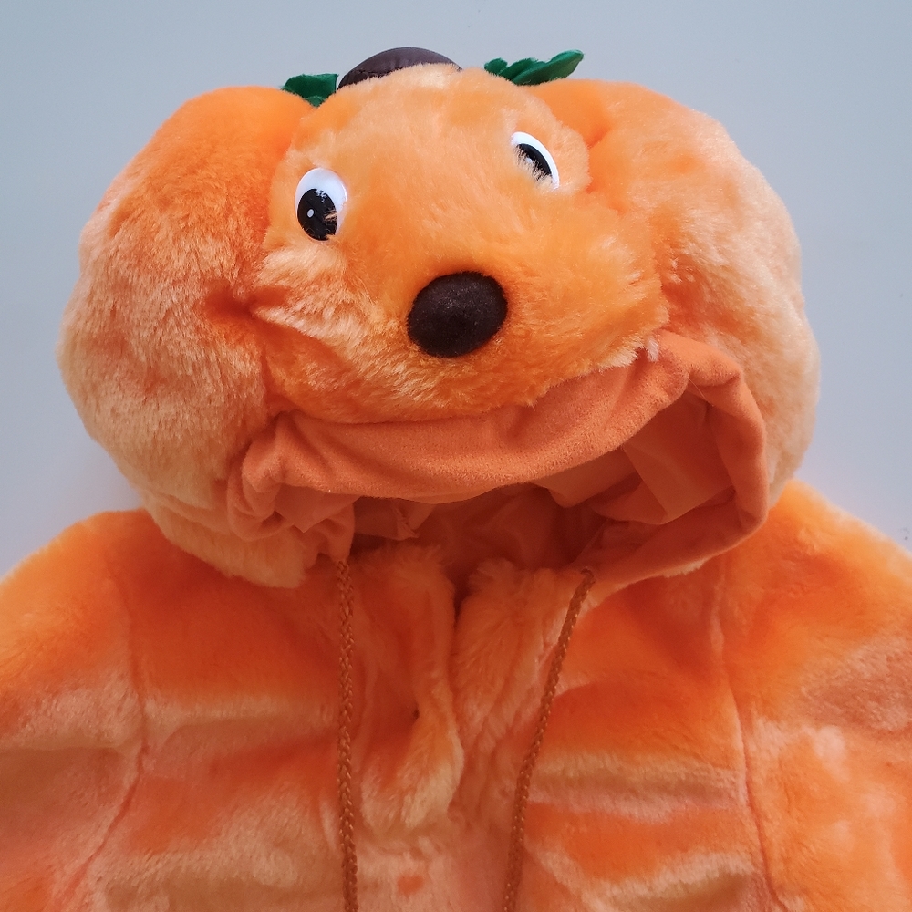 Infant Cozy plush pumpkin Halloween costume